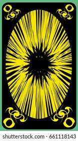 Tarot cards - back design.  Abstract pattern 