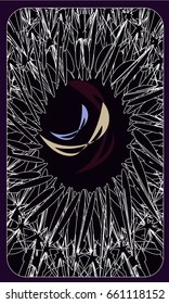 Tarot cards - back design.  Abstract pattern 