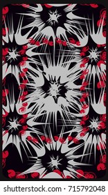 Tarot cards - back design.  Abstract pattern 