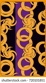 Tarot cards - back design.  Abstract pattern 