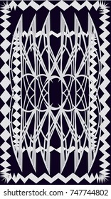 Tarot cards - back design.  Abstract pattern