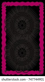 Tarot cards - back design.  Abstract pattern