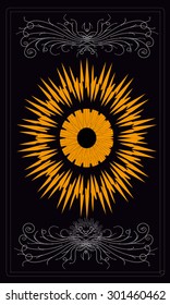 Tarot cards - back design, All-seeing eye