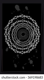 Tarot cards - back design. All-seeing eye