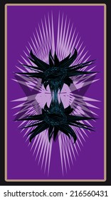 Tarot cards - back design, Aquarian Star
