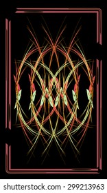 Tarot cards - back design, Belladonna
