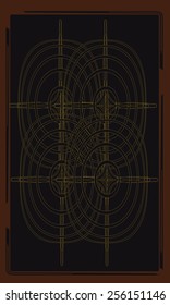 Tarot cards - back design, Celtic platting