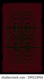 Tarot cards - back design, Celtic pattern
