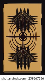 Tarot cards - back design. ?eltic cross