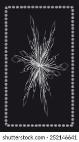 Tarot cards - back design, Ice star