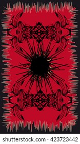 Tarot cards - back design, Infernal Sun