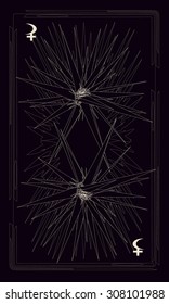 Tarot cards - back design. Lilith, Selena