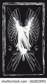 Tarot cards - back design.  Lilith, Selena