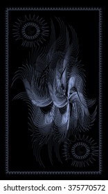 Tarot cards - back design. Lilith