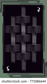 Tarot cards - back design.  Lilith, Selena