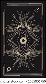 Tarot cards - back design, Mars