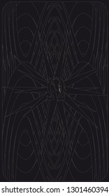 Tarot cards - back design. Omega