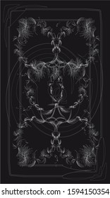 Tarot cards - back design. Omega