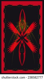 Tarot cards - back design. Omega