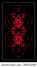 Tarot cards - back design, Omega