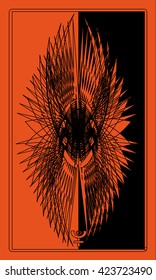 Tarot cards - back design, Phoenix, Pluto