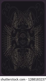 Tarot cards - back design, Pluto