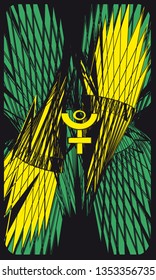 Tarot cards - back design, Pluto