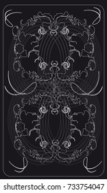 Tarot cards - back design. Saturn