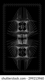 Tarot cards - back design, Scandinavian amulet
