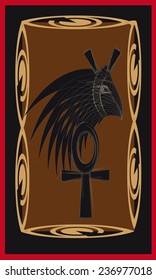 Tarot cards - back design. Set- god of war and death.