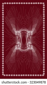 Tarot cards - back design.  Spirit