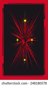 Tarot cards - back design. Stars