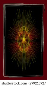 Tarot cards - back design, Sun