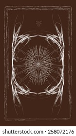 Tarot cards - back design. Uranus
