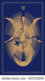Tarot cards - back design, Uranus