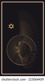 Tarot cards - back design, wing
