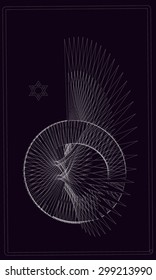 Tarot cards - back design, Wing