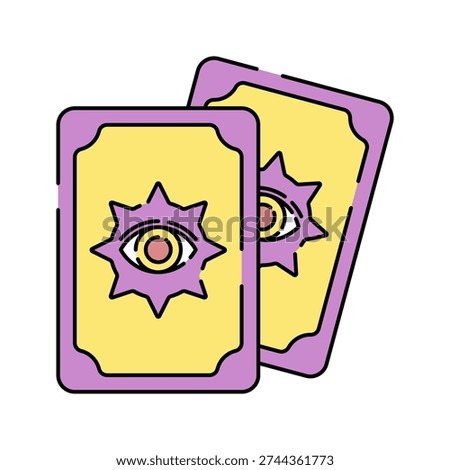 Tarot Cards Flat design style tarot card set symbolizing divination ideal for fortune telling mystical and occult designs