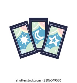 Tarotkarten-Symbol einzeln auf einer Ebene