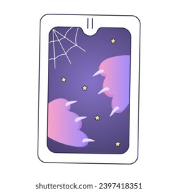 Tarot cards, magic, cute cartoon style with cats