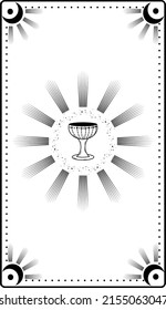 Tarot cards. Mystical poster. Divination. Major Arcana deck. Vector illustration.