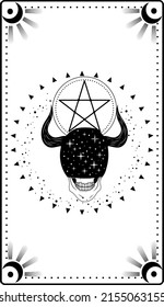 Tarot cards. Mystical poster. Divination. Major Arcana deck. Vector illustration.