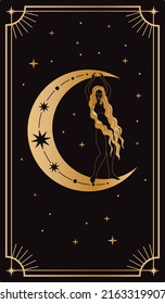 Tarot cards. Mystical poster. metaphorical cards. Vector graphics.