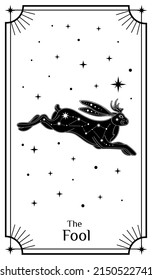 Tarot Cards, Poster with mystical elements. Moon and stars. Vector illustration.