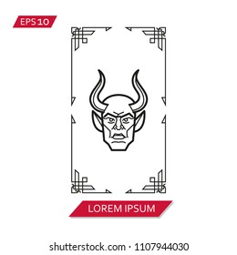 tarot cards vector icon symbol
