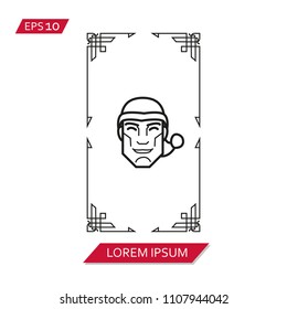 tarot cards vector icon symbol