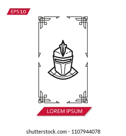 tarot cards vector icon symbol