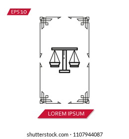 tarot cards vector icon symbol