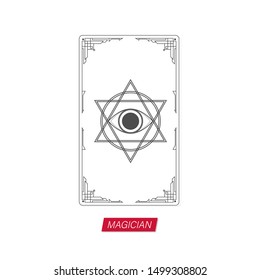 tarot cards vector icon symbol