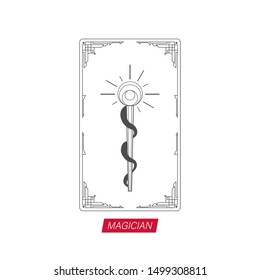 tarot cards vector icon symbol